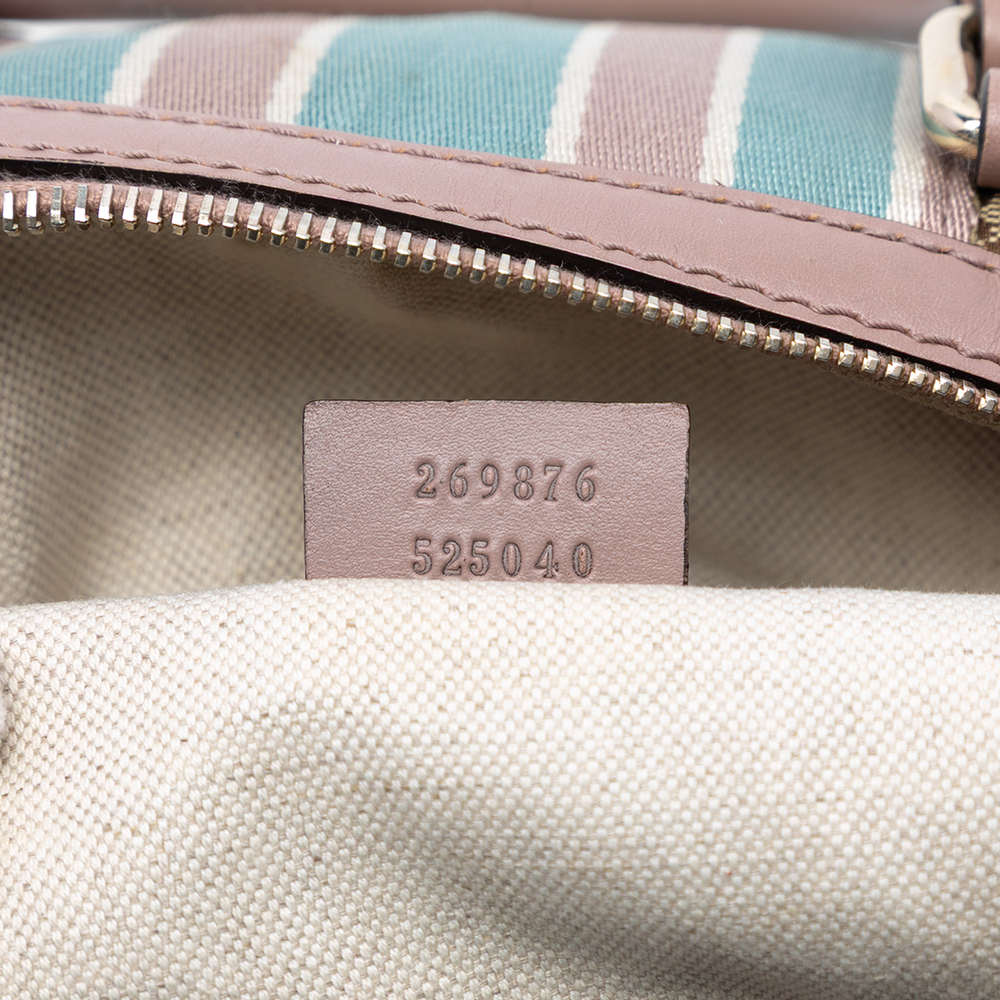 Pre-Loved Gucci Small GG Canvas Web Joy Boston Bag - Picture 6 of 7